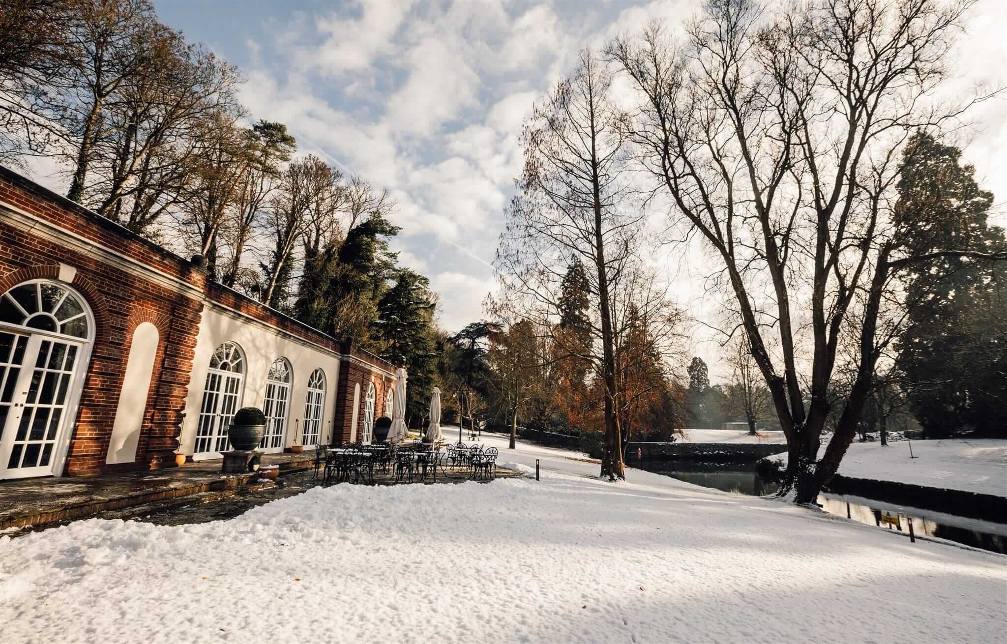 Outdoor winter scene